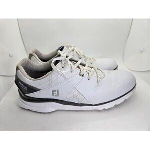 Footjoy PRO SL Carbon Golf Shoes Men's 8.5 White Leather Spikeless Turf Sneakers